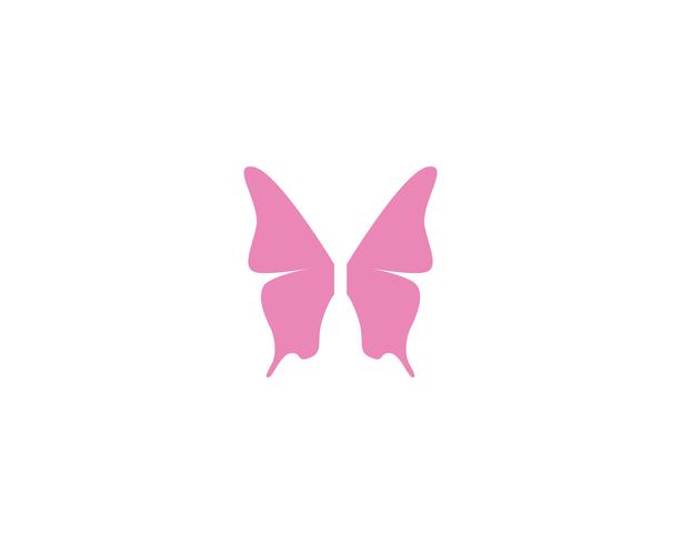 Vlinder conceptueel eenvoudig, kleurrijk pictogram. Logo. Vector illustratie