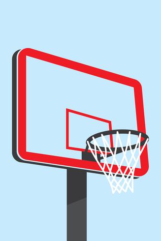 Basketbalkorf, uitrusting voor sporten vector