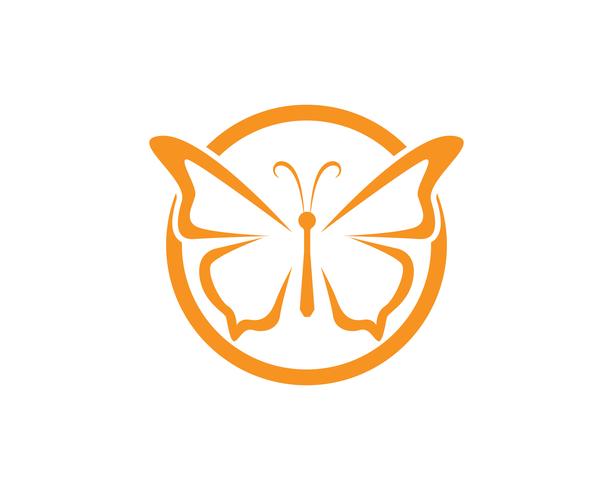 Vlinder conceptueel eenvoudig, kleurrijk pictogram. Logo. Vector illustratie