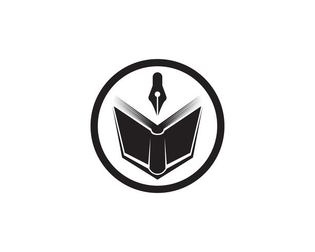 Boek lezen logo en symbolen sjabloon pictogrammen app vector