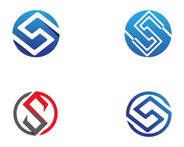 S-logo en symbolen sjabloon vector iconen
