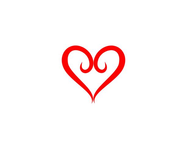 Love Logo and symbols Vector Template pictogrammen app vector