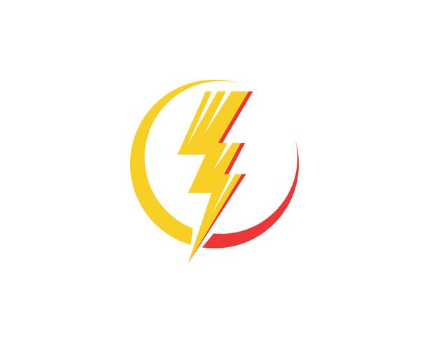 Flash power blikseminslag iconen vector