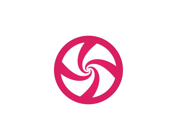 vortex cirkel logo en symbolen sjabloon pictogrammen app .. vector