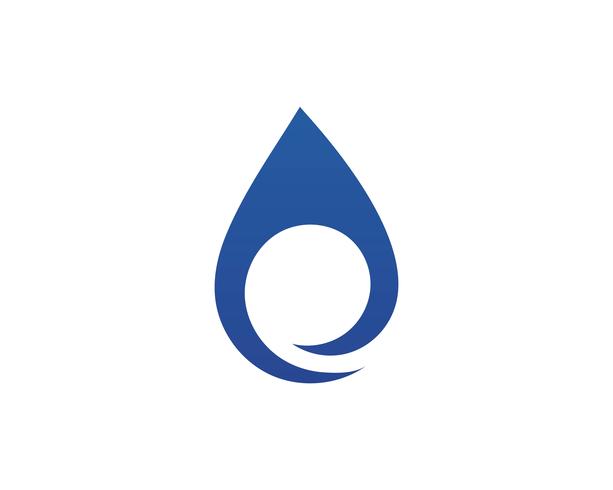 Waterdruppel Logo sjabloon vector