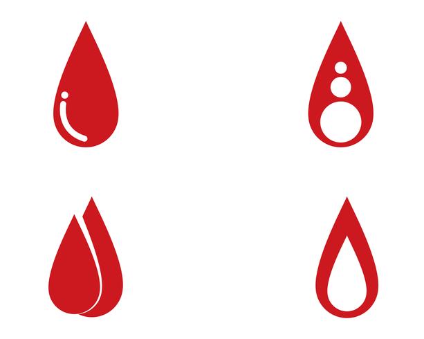 Bloed vector iconen