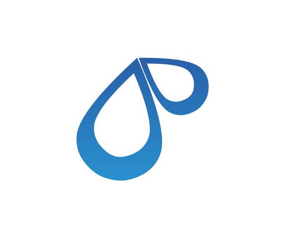 Water natuur logo en symbolen sjabloon pictogrammen app vector