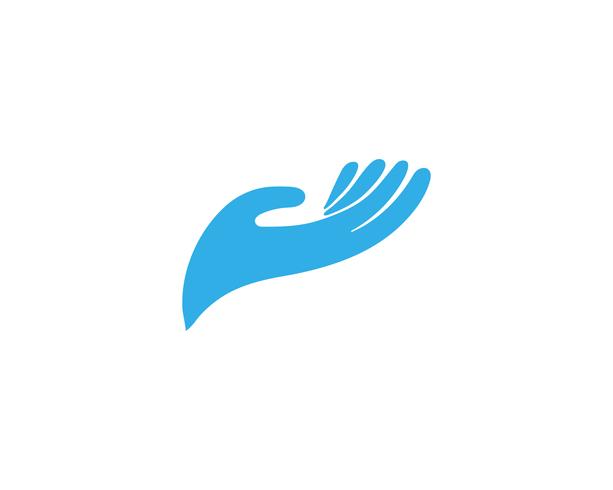 Hand zorg logo en symbolen sjabloon vector