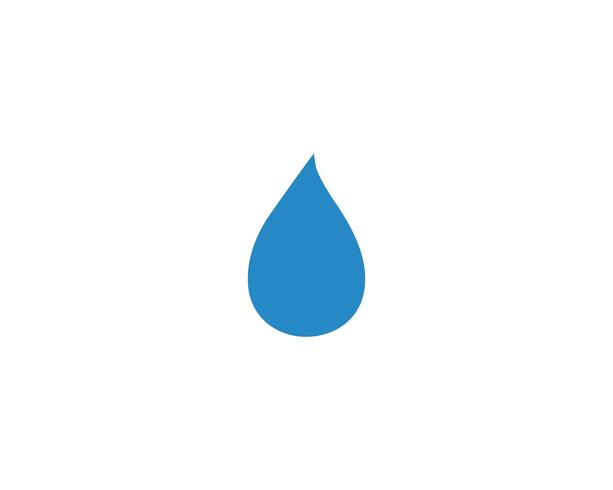 Waterdruppel Logo Template vector illustratie ontwerp