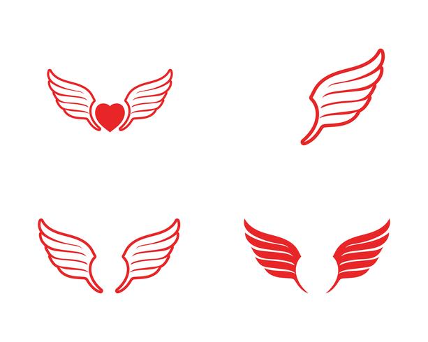 Falcon Wing Logo Template vector pictogram