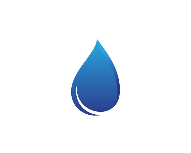 Waterdruppel Logo sjabloon vector