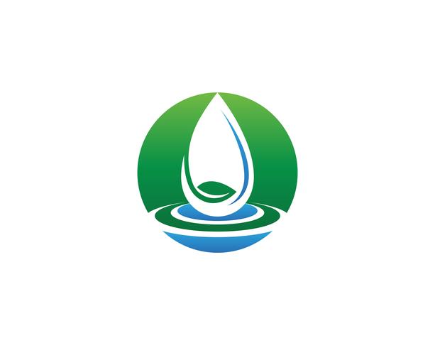 Waterdruppel Logo sjabloon vector