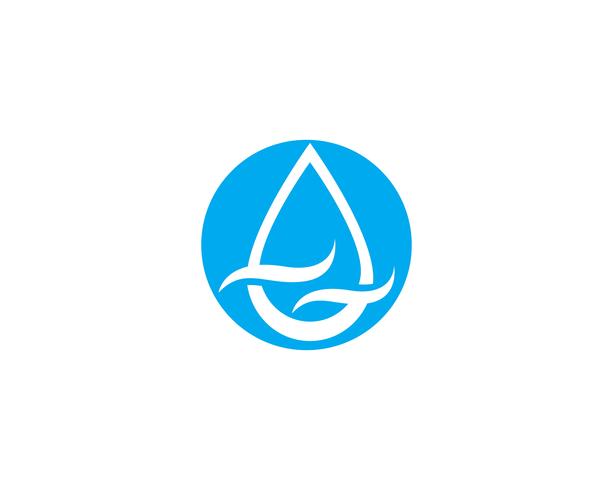 Waterdruppel Logo sjabloon vector