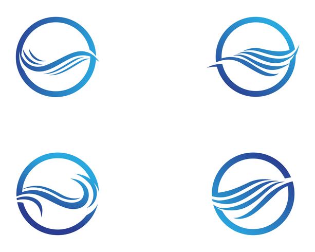 Watergolf Logo Template vector illustratieontwerp