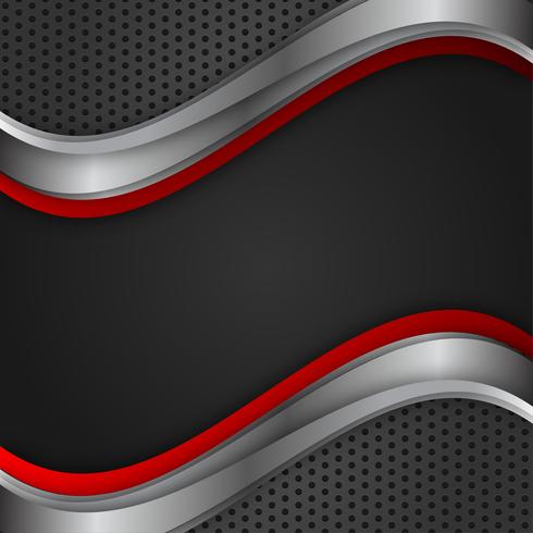 Geometrische vector abstracte rode en zwarte achtergrond met kopie ruimte