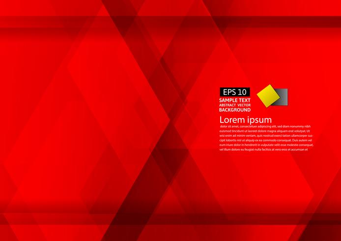 Abstract geometrisch rood modern ontwerp eps10 als achtergrond met exemplaar ruimte, Vectorillustratie vector