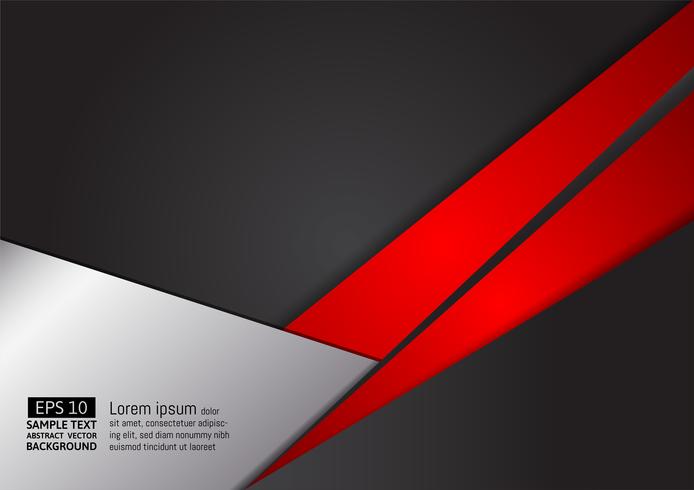 Abstracte geometrische rode en zwarte moderne het ontwerpachtergrond van de kleurentechnologie, vectorillustratie. voor uw bedrijf vector