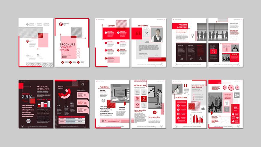 Brochure creatief ontwerp. vector