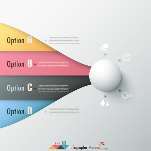 Moderne Infographic opties Banner vector