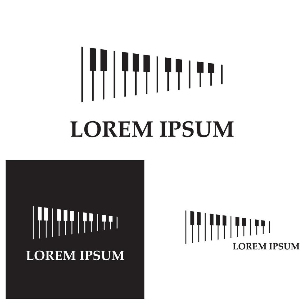 piano pictogram vector illustratie sjabloon