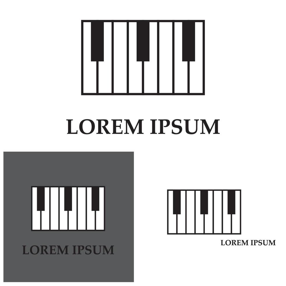 piano pictogram vector illustratie sjabloon