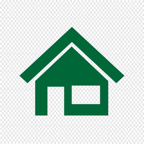 huis pictogram vectorillustratie vector