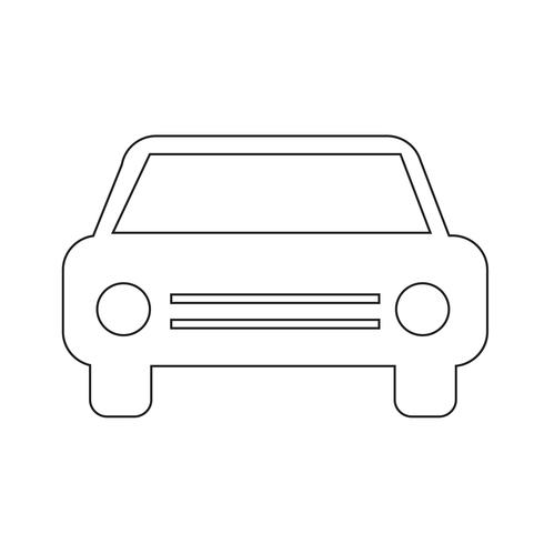 Auto pictogram vectorillustratie vector