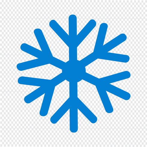 Sneeuwvlok pictogram vectorillustratie vector