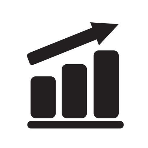 pictograph graph icon vector illustratie