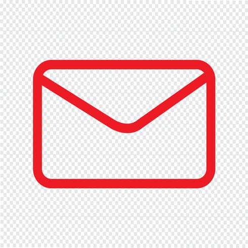 e-mail pictogram vectorillustratie vector