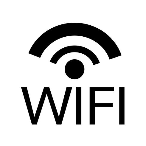 WIFI pictogram vectorillustratie vector