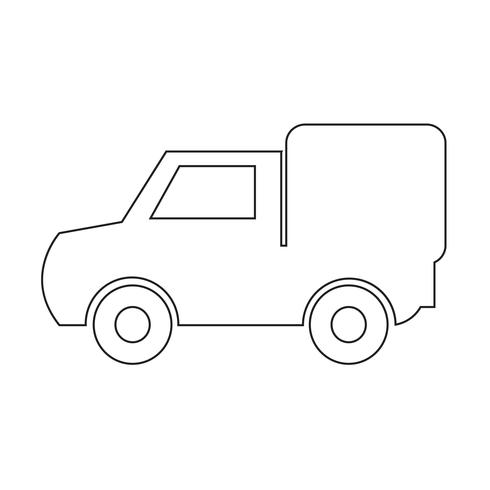 Auto pictogram vectorillustratie vector