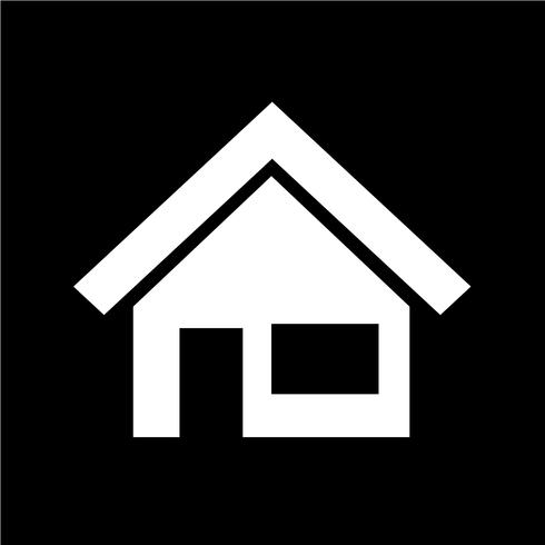 huis pictogram vectorillustratie vector