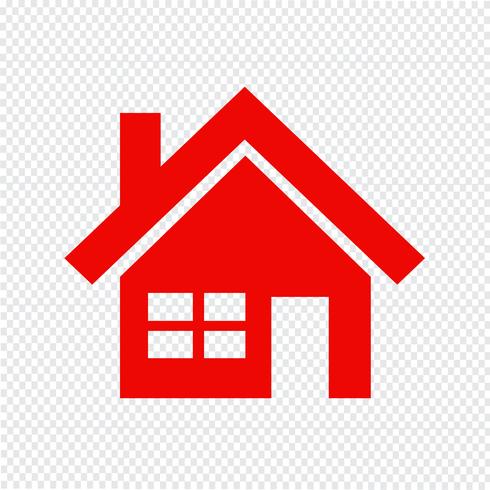 huis pictogram vectorillustratie vector