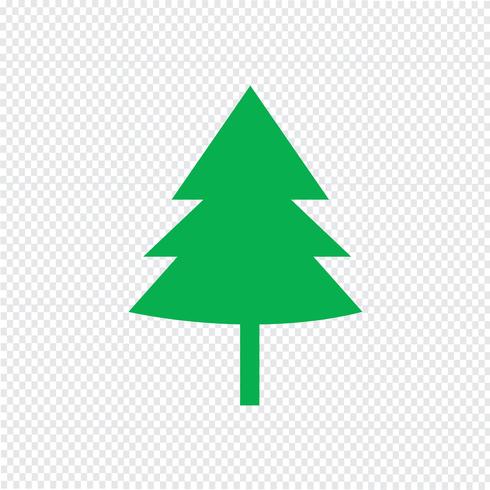 Kerstboom pictogram vectorillustratie vector