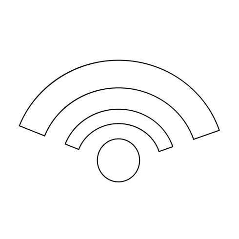 WIFI pictogram vectorillustratie vector