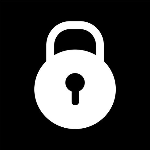 Lock pictogram vectorillustratie vector