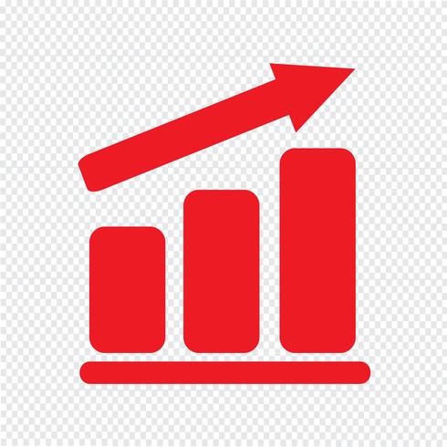 pictograph graph icon vector illustratie