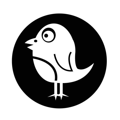 Vogel pictogram vector