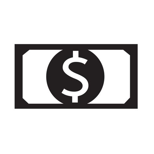 geld pictogram vectorillustratie vector