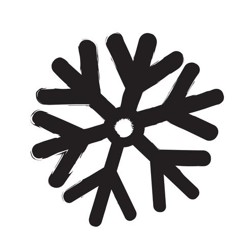 Sneeuwvlok pictogram vectorillustratie vector