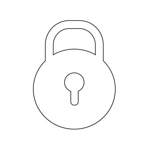 Lock pictogram vectorillustratie vector