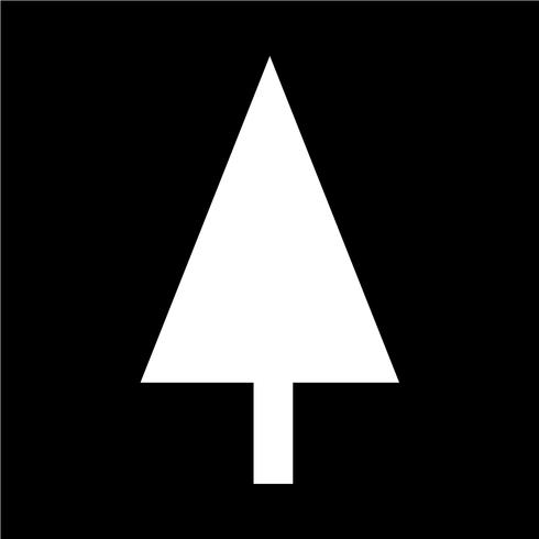 Kerstboom pictogram vectorillustratie vector