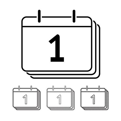 Kalender vector pictogram Illustratie ontwerp