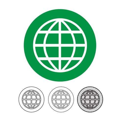 Globe vector pictogram