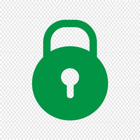 Lock pictogram vectorillustratie vector