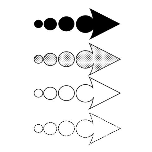 Vector illustratie van het pijlpictogram