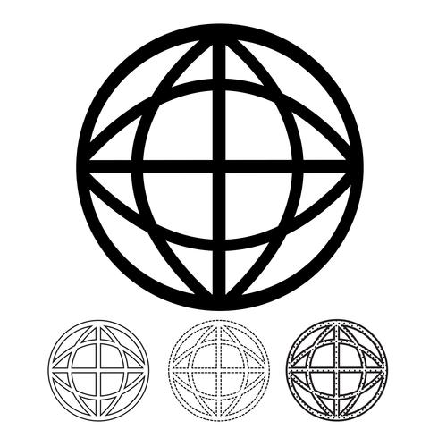 Globe vector pictogram