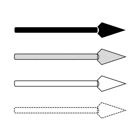 Vector illustratie van het pijlpictogram