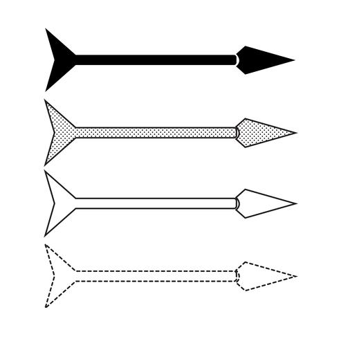 Vector illustratie van het pijlpictogram